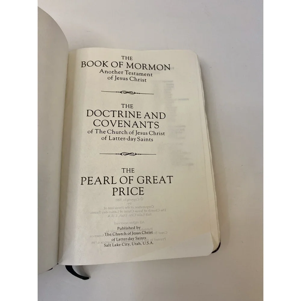 Book of Mormon, Doctrine and Coventants, Pearl of Great Price 1981‎ Latter-Day